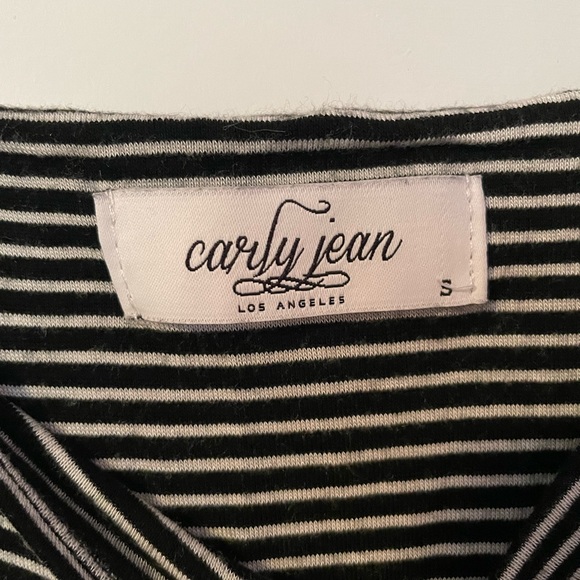 Carly Jean Los Angeles Stripped Tank Top- Size Small - Picture 3 of 3